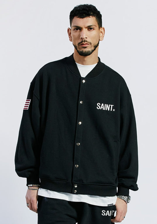 セイントペイン(SAINTPAIN) SP COTTON STADIUM JACKET-BLACK