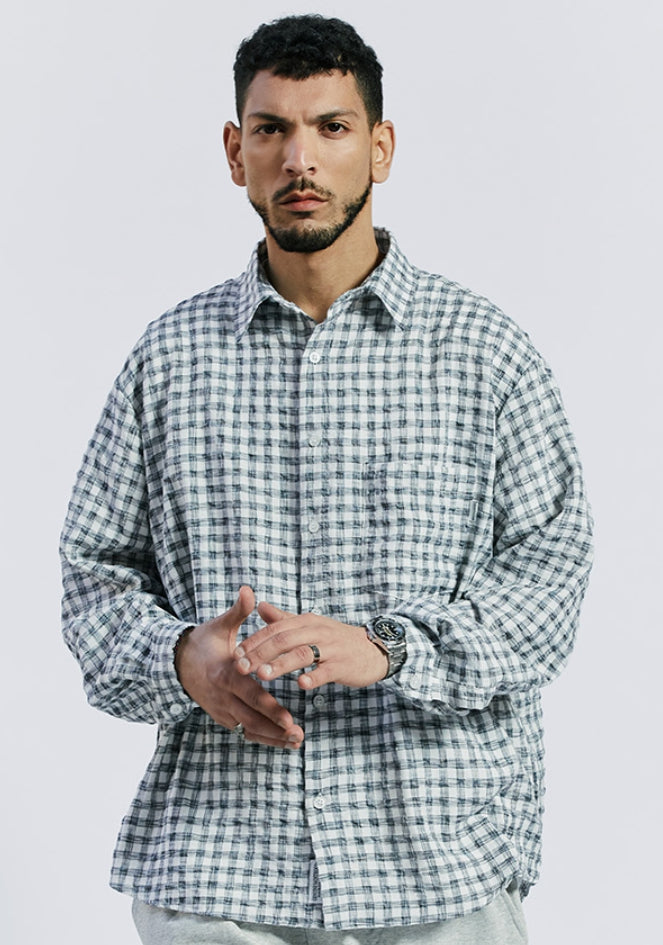 セイントペイン(SAINTPAIN) SP GINGHAM CHECK OVER SHIRTS