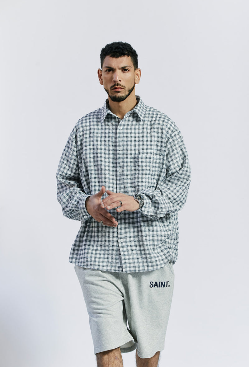 セイントペイン(SAINTPAIN) SP GINGHAM CHECK OVER SHIRTS