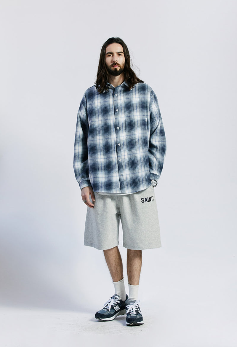 セイントペイン(SAINTPAIN) SP OMBRE CHECK OVER SHIRTS
