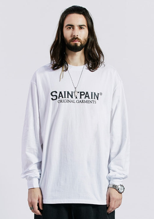 セイントペイン(SAINTPAIN) SP ORIGINAL LOGO LONG SLEEVE-WHITE