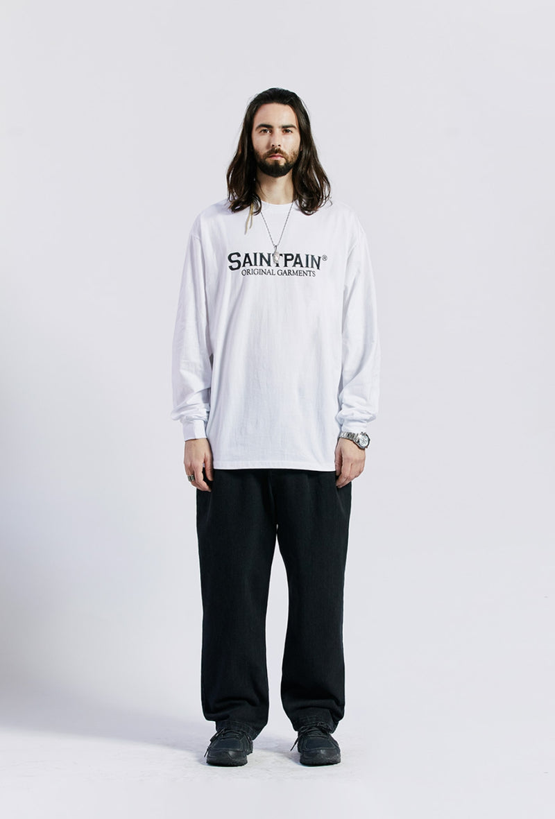 セイントペイン(SAINTPAIN) SP ORIGINAL LOGO LONG SLEEVE-WHITE