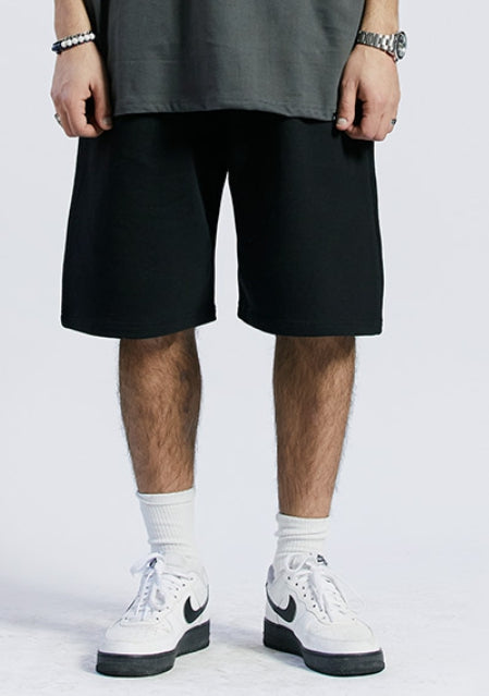 セイントペイン(SAINTPAIN) SP SAINT LOGO TWO TUCK SWEAT SHORTS-BLACK