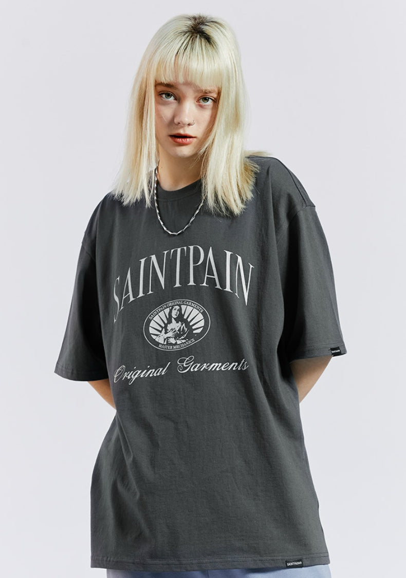 セイントペイン(SAINTPAIN) SP GRACEFUL T SHIRTS-CHARCOAL