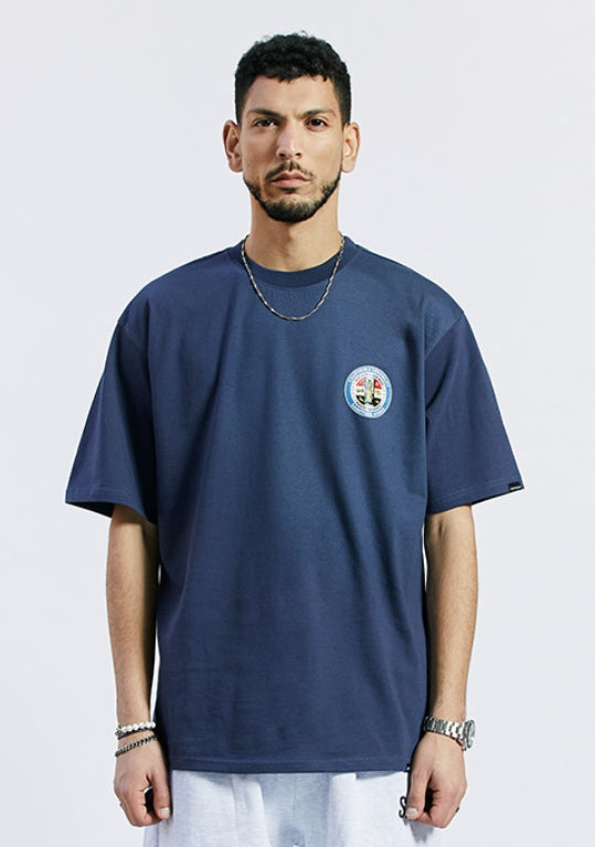 セイントペイン(SAINTPAIN) SP BENEDICT LOGO T SHIRTS-NAVY