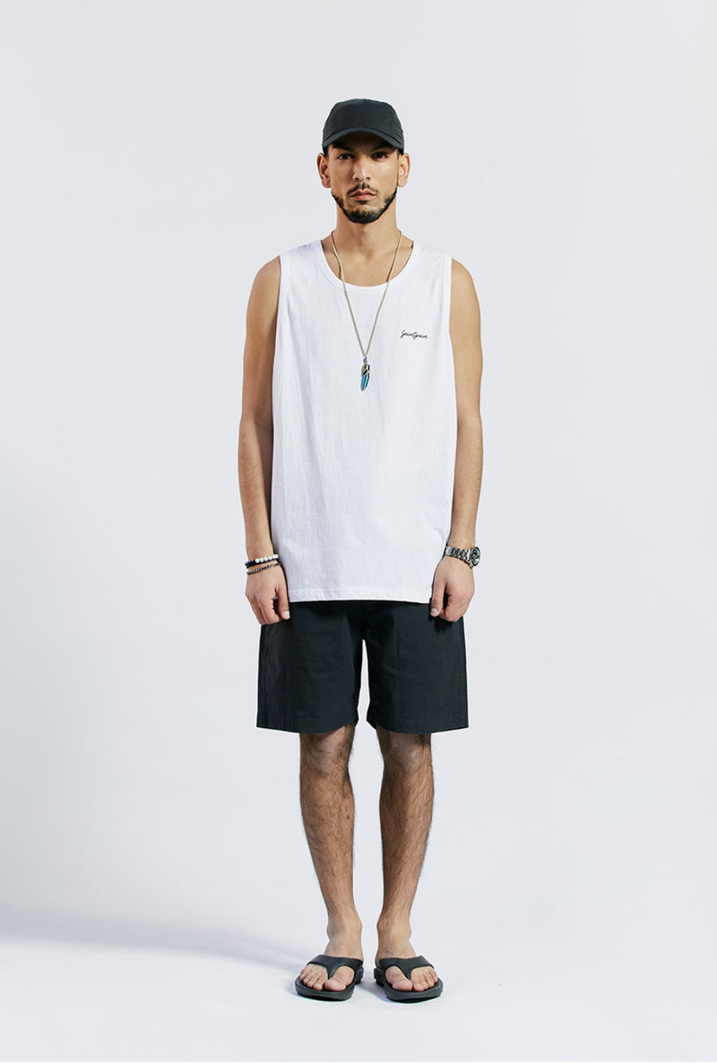 セイントペイン(SAINTPAIN) SP COTTON WASHING SHORTS-BLACK