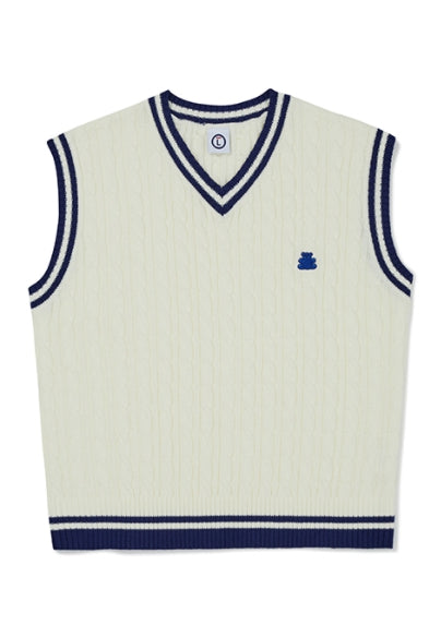 ボーンチャンプス(BORN CHAMPS) JELLY BEAR KNIT VEST B22ST04BL