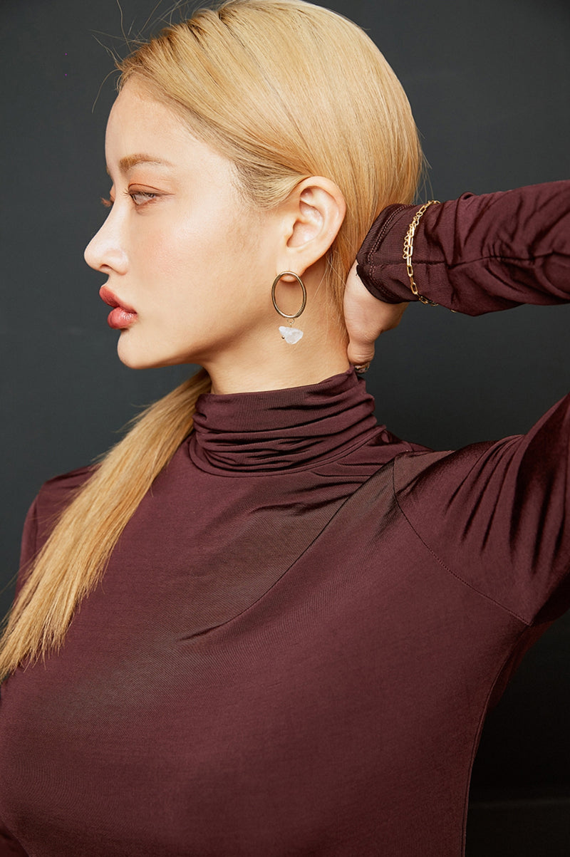 PASION (パシオン) Salt Gemstone Earrings