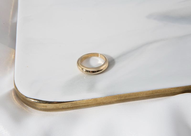 PASION (パシオン) Glossy Simpling Ring (Gold)