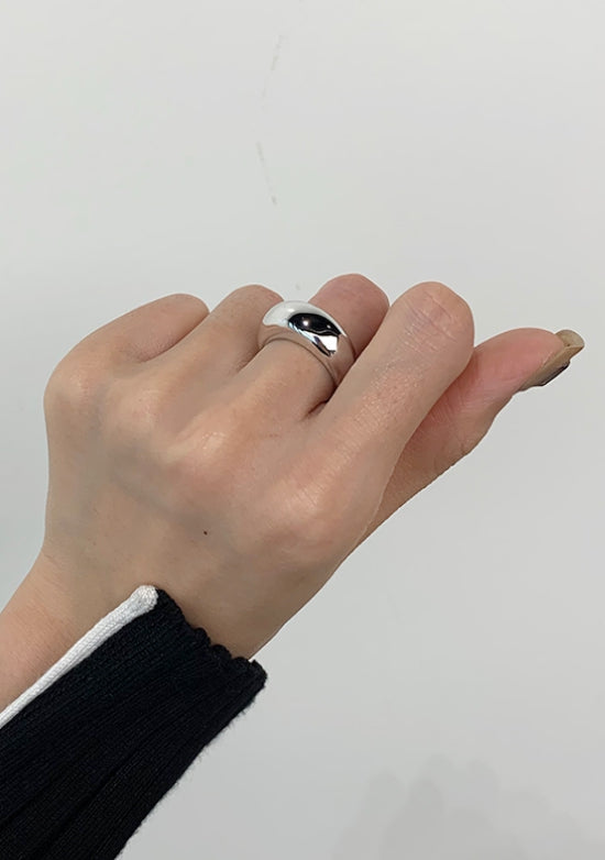 PASION (パシオン) Bold D-ring Ring (Silver)