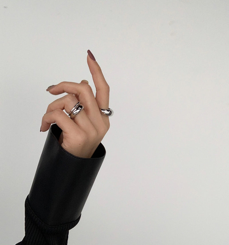 PASION (パシオン) Bold D-ring Ring (Silver)