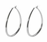 PASION (パシオン) Water Drop Ring Earrings (Silver)