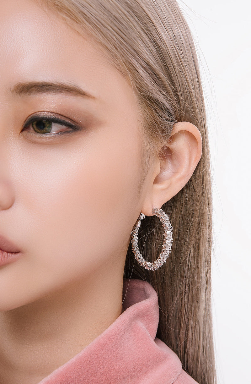 PASION (パシオン) Twinkle Bling Earrings (Silver)