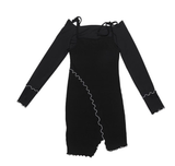BABLETWO  (ビーエーブルトゥー)      Luna Mix Dress [black]