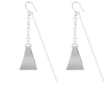 PASION (パシオン) Pearl Drop Signal Light Earring (Silver)