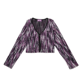 BABLETWO  (ビーエーブルトゥー) Twist Cardigan [purple]