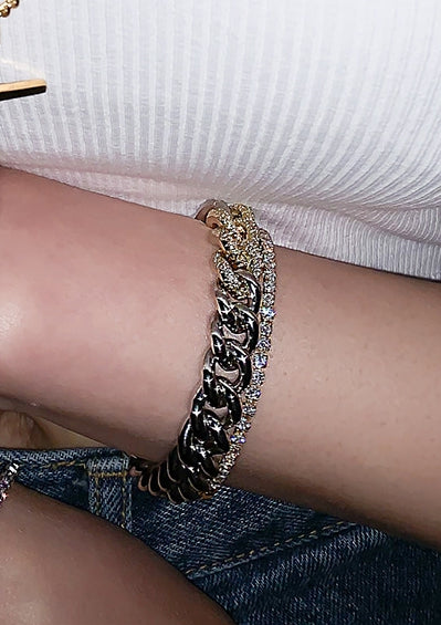 PASION (パシオン) Tennis Chain Bracelet (Silver)