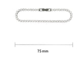 PASION (パシオン) Tennis Chain Bracelet (Silver)
