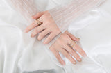 PASION (パシオン) Three-Line and Cross Ring (Gold)