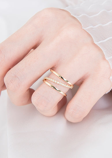 PASION (パシオン) X Twisted Ring (Gold)