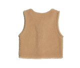 BABLETWO  (ビーエーブルトゥー)   Teddy Mini Vest [camel]
