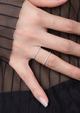 PASION (パシオン) Wide Two line Cubic Ring