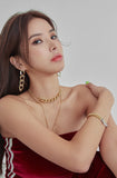 PASION (パシオン) Bold Chain Drop Earring (Gold)
