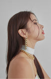 PASION (パシオン) Regular Bold Chain Drop Earrings (Gold)
