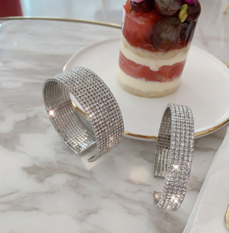 PASION (パシオン) Full Cubic Big Bangle Bracelet