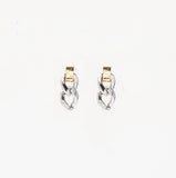 PASION (パシオン) Two Chain Pop Earrings (Silver)