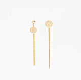 PASION (パシオン) Coin Drop Earrings (Gold)