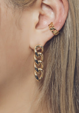 PASION (パシオン) Four Chain Gold Earrings