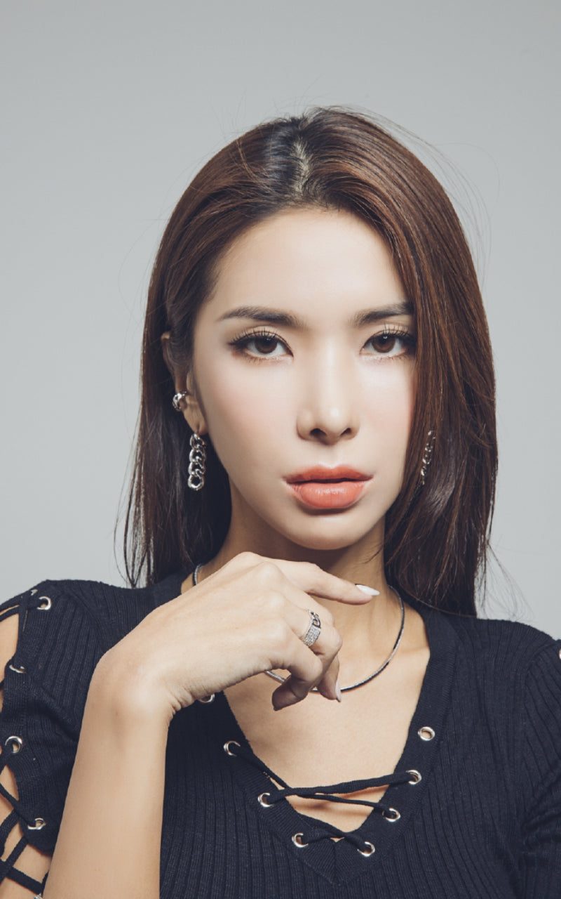 PASION (パシオン) Four Chain Silver Earrings