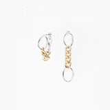PASION (パシオン) Chain Rope Two tone Pop Drop Earrings