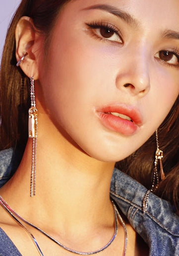 PASION (パシオン) ZIPPER Pop Two tone Earrings