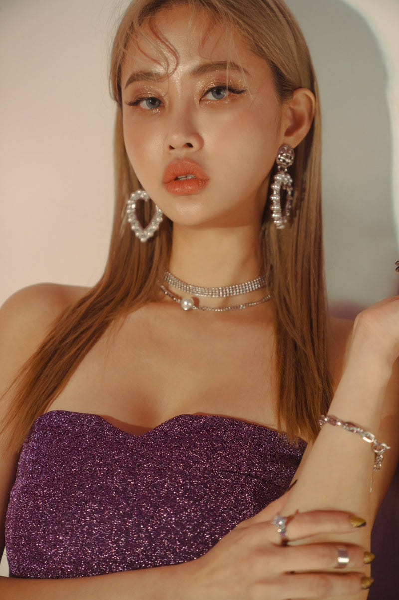 PASION (パシオン) Pearl Two Line Choker Necklace