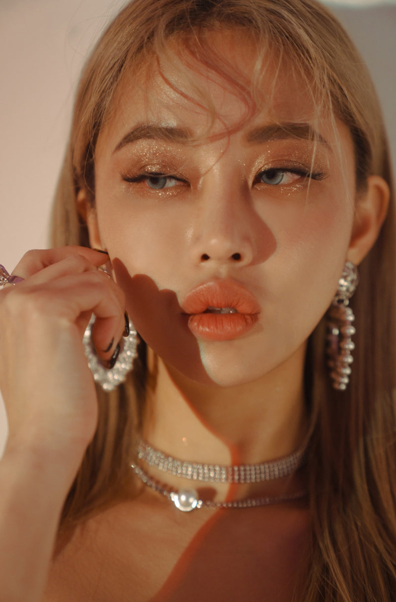 PASION (パシオン) Pearl Two Line Choker Necklace