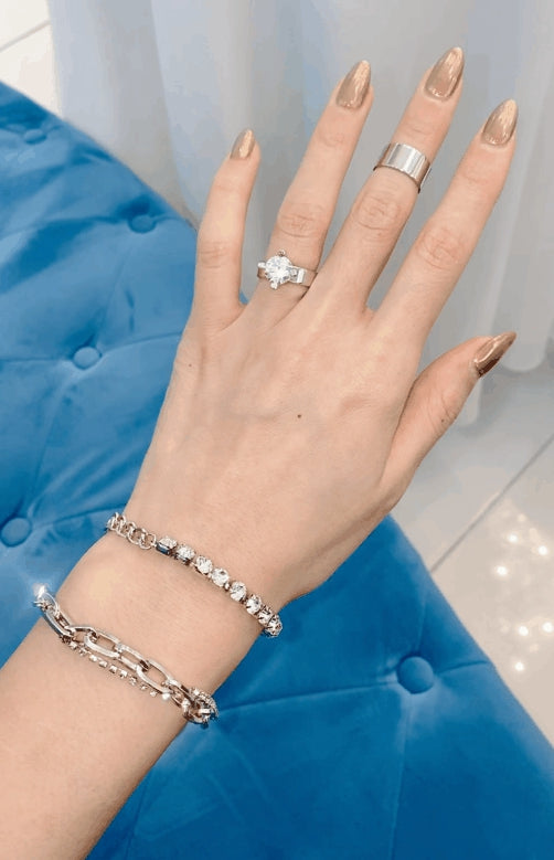 PASION (パシオン) PASION MADE Antique Chain Two Layer Bracelet