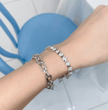 PASION (パシオン) PASION MADE Half Cubic & Chain Bracelet