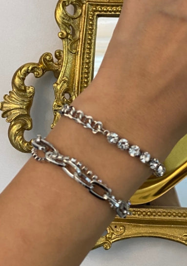 PASION (パシオン) PASION MADE Half Cubic & Chain Bracelet