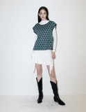 BABLETWO  (ビーエーブルトゥー)       Suid Knit Vest (GREEN)