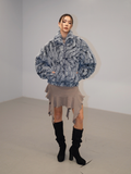 BABLETWO  (ビーエーブルトゥー)      x Kyla Eco Fur Zipup Jacket (BLUE)