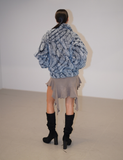 BABLETWO  (ビーエーブルトゥー)      x Kyla Eco Fur Zipup Jacket (BLUE)