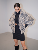 BABLETWO  (ビーエーブルトゥー)      x Kyla Eco Fur Zipup Jacket (BEIGE)