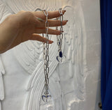PASION (パシオン) Antique Chain Clear Heart Bracelet