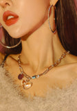 PASION (パシオン) Antique Chain Clearheart Necklace