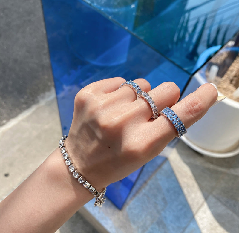 PASION (パシオン) Rainbow color twinkle bling ring (13 color)