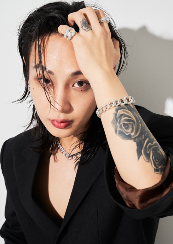 BLACKPURPLE (ブラックパープル)  Lev Twist Chain Ring