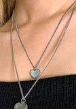 PASION (パシオン) Antique Oyster Pearl Heart Pendant Necklace