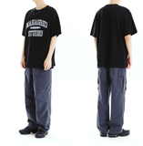 mahagrid (マハグリッド)  COLLEGE LOGO TEE [BLACK/CHARCOAL]